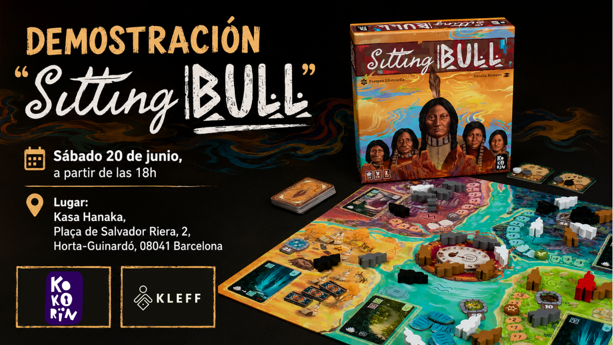 Sitting Bull en KLEFF: así fue la demo del juego de mesa en Kasa Hanaka
