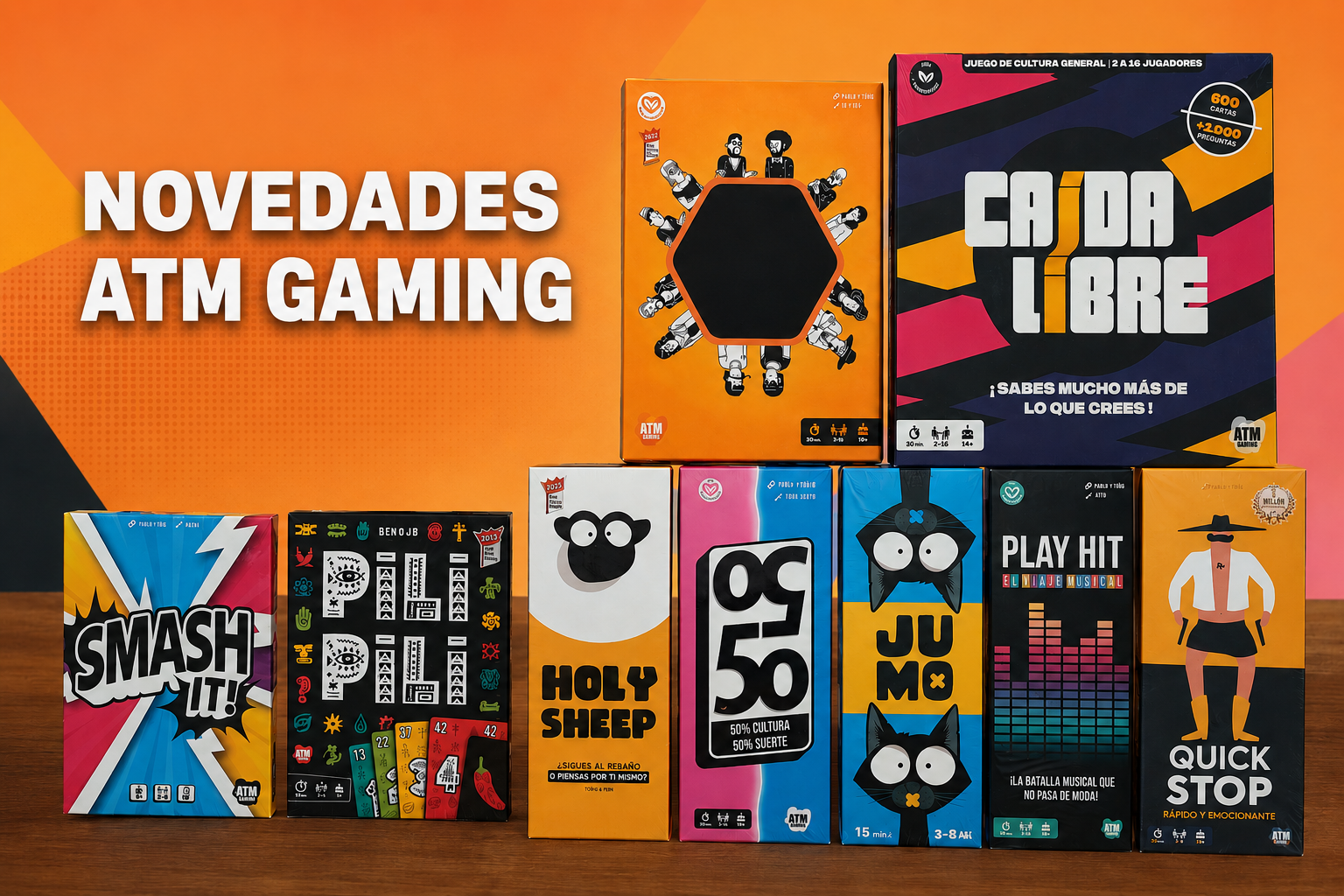 Novetats d'ATM Gaming: L'editorial de jocs party per a grups grans