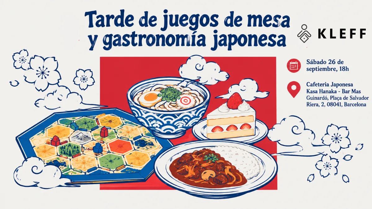 Tarde de juegos de mesa y gastronomía japonesa en Kasa Hanaka
